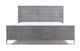 VIG Furniture Modrest Charlene Gray/Stainless Steel Eastern King Panel Bed-1