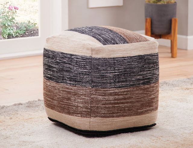 Steve Silver Co. Jamal Tri-Colored Pouf-1