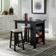 Liberty Furniture Brook Creek 3-Piece Black Counter Set-1