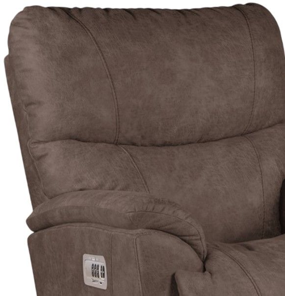 La-Z-Boy® Trouper Mink Power Rocking Recliner with Headrest and Lumbar-1