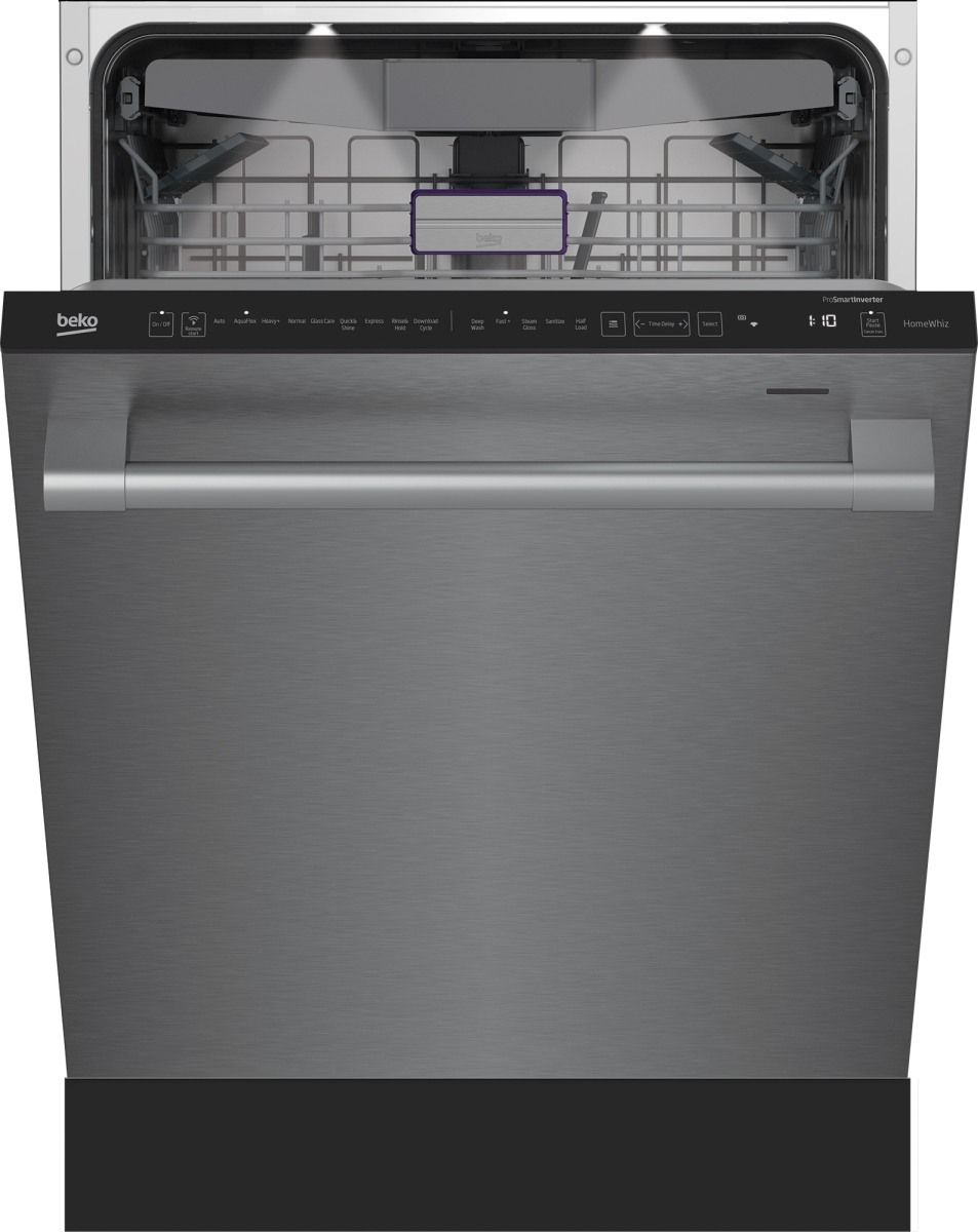 Beko 24" Fingerprint Free Stainless Steel Top Control Built In Dishwasher