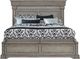 Pulaski™ Madison Ridge Gray California King Panel Bed with Blanket Chest Footboard-2
