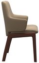 Stressless® by Ekornes® Customizable Laurel Large Low Back Dining Arm Chair with Rounded Legs-2