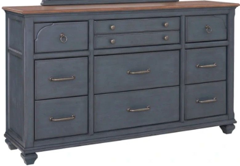Legends Home Americana Corduroy Blue Dresser | Dewey Furniture | Vermilion,  OH