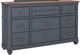Legends Home Americana Blue Denim/Whiskey Dresser-0