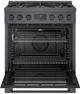 Bosch 800 Series 30" Black Stainless Steel Pro Style Natural Gas Range-1