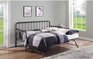 Mazin Furniture Constance Dark Bronze Daybed With Trundle-3