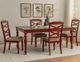 Powell® Trimble 5-Piece Beige/Brown/Red Dining Set-1