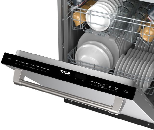 Thor Kitchen® 24" Stainless Steel Top Control Built-In Dishwasher-2