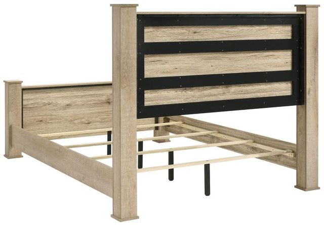 Coaster® Oakglen Weathered Oak California King Panel Bed -3