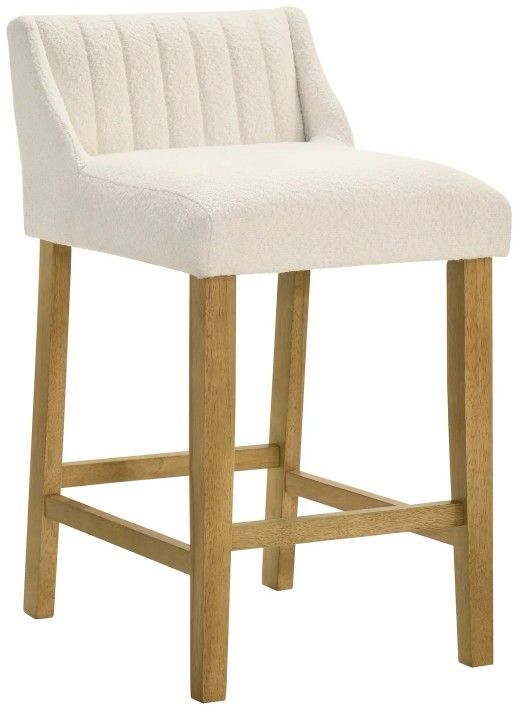 Armen Living Fauna 3-Piece Amber Glow/White Counter Stool Set-0