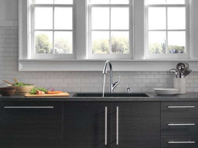 Peerless Parkwood® Chrome 14" Single Handle Pull-Down Kitchen Faucet-2