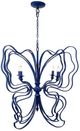 A & B Home Blue Buttefly Shaped Metal Chandelier-0