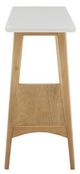 Olliix by Madison Park Parker Off-White Console Table with Natural Base-2