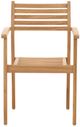 Dovetail Furniture Verdant Natural Wooden Outdoor Dining Chair-1