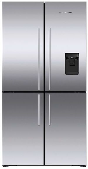 Front view of the Fisher & Paykel Series 7 36 in. 19.0 Cu. Ft. Stainless Steel Counter Depth French Door Refrigerator