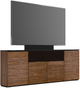 Salamander Designs® Chameleon Denver Medium Walnut Low Profile 345M With TV Mount Speaker Integrated Cabinet-0