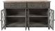 Jofran Inc. Aurora Hills Bisque/Brushed Gray 4-Door Accent Chest-3