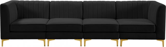 Meridian Furniture Alina Black Velvet Modular Sofa-3