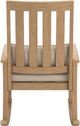 Signature Design by Ashley® Clare View Beige Fabric/Teak Outdoor Rocking Chair-3