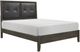 Homelegance® Edina Black/Dark Gray California King Upholstered Panel Bed-0