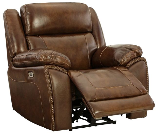 Signature Design by Ashley® Trambley Walnut Power Recliner-1