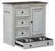 Liberty Furniture Magnolia Manor Antique White/Weathered Bark Pet Feeder Cabinet-3