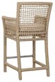 Classic Home Brisbane Natural Rope Outdoor Counter Stool-4