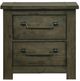 Elements International Maverick Antique Gray Nightstand-1