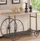 ACME Furniture Francie Oak Top Sofa Table with Antique Gray Base-1