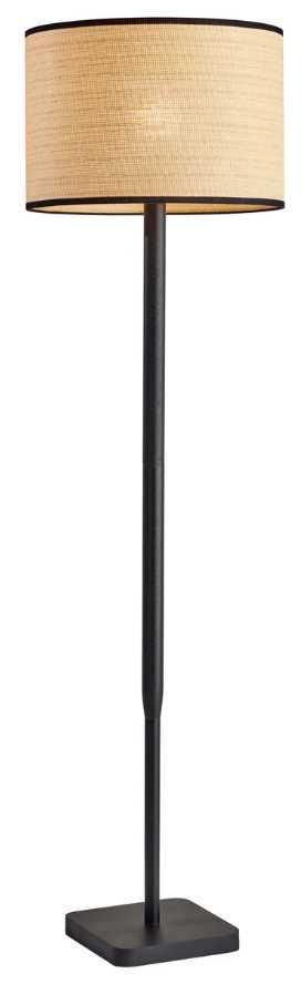 Adesso® Ellis Black Floor Lamp-0