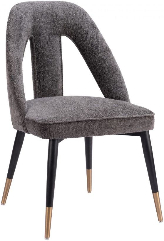 Zuo® Modern Artus Black/Gold/Gray Dining Side Chair-0