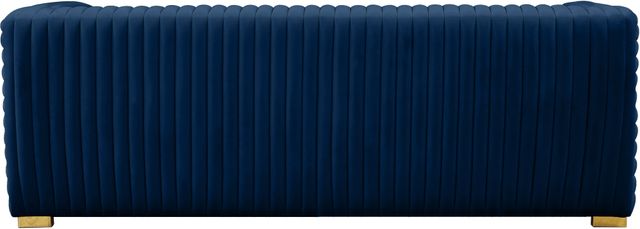 Meridian Furniture Ravish Navy Velvet Sofa-2