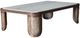 A.R.T. Furniture® Albers White Cocktail Table with Natural Walnut Base-0