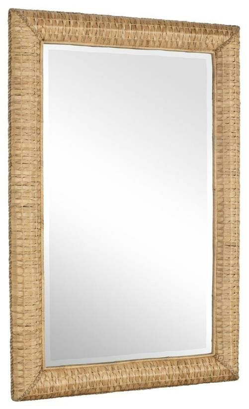 Uttermost® Twisted Seagrass Woodtone Large Mirror-0