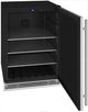 U-Line® Black/Stainless Steel 24" Beverage Center-1