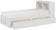 Homelegance® Galen White Youth Twin Platform Bookcase Storage Bed-3