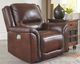 Signature Design by Ashley® Catanzaro Mahogany Power Recliner with Adjustable Headrest-2