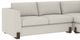 Caracole® Counter Balance Caracole Upholstery 3-Piece Brushed Gold/White Curved Sectional-1