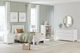 Signature Design by Ashley® Hallityn White Twin Panel Platform Bed-4