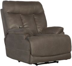 Catnapper® Anders Charcoal Power Lay Flat Recliner with Power Headrest and Power Lumbar with Extension Footrest