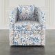 Jofran Inc. Bloom Blue Swivel Accent Chair-1