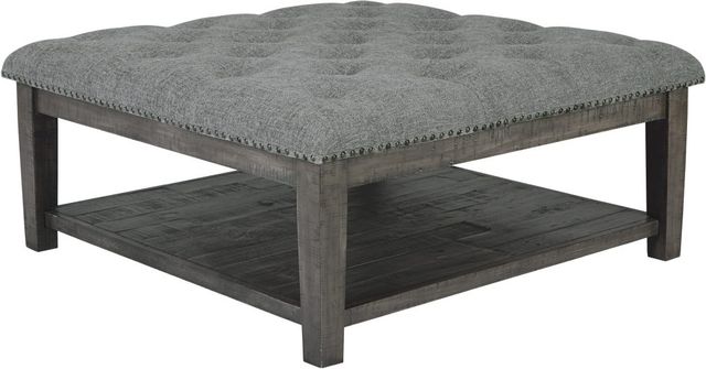 Signature Design by Ashley® Borlofield Weathered Gray Coffee Table Ottoman-0