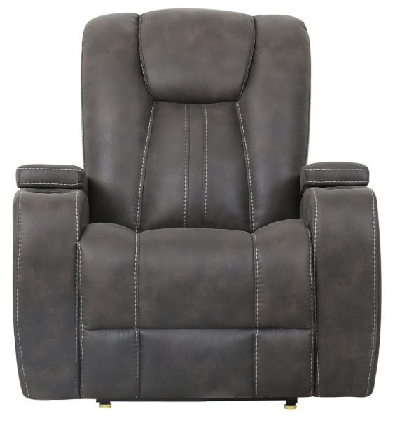 Steve Silver Co. Marlow Charcoal Manual Recliner-2