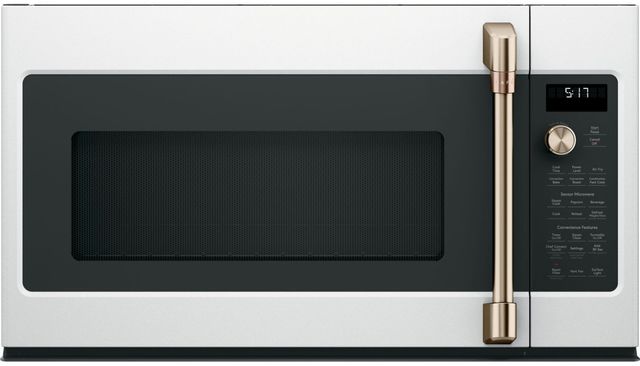 Cafe 30" 1.7 Cu. Ft. Matte White Over the Range Microwave-0