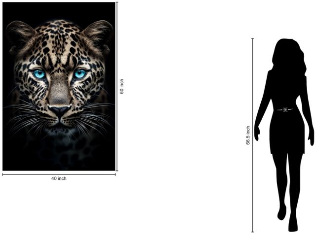 Classy Living Untamed Look In To My Eyes Wall Art-2