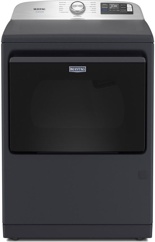 Maytag® 7.4 Cu. Ft. Midnight Steel Pet Pro Electric Dryer with Extra Power and Sanitize Cycle-0