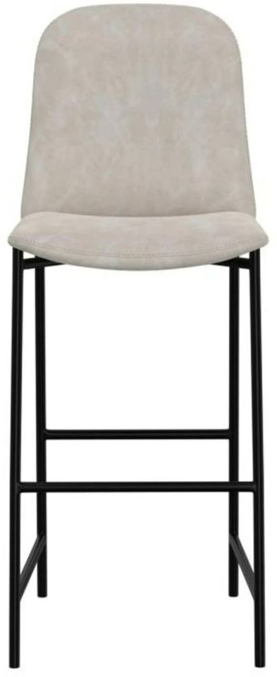 International Furniture Direct Seating Black-Ivory 45" Bar Stool-2