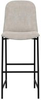 International Furniture Direct Seating Black-Ivory 45" Bar Stool-2