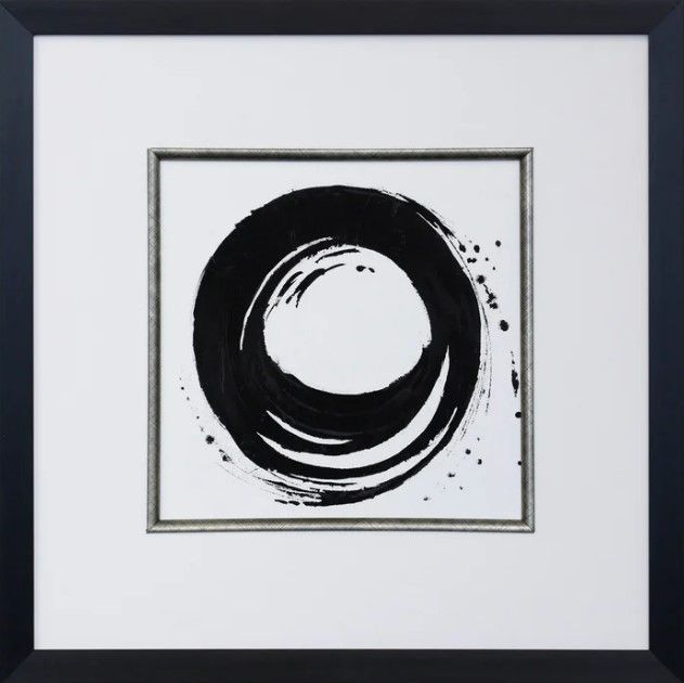 Stylecraft Dann Foley Lifestyle Black Circle I Black Wall Art-0